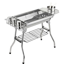 IIPOSAQQ Portable BBQ Grill,Stainless Steel Barbecue Grill,Folding Charcoal BBQ,5-10 Persons Family,for Outdoor Garden Cooking,Picnics,Camping.