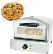WZUOPG Portable Pizza Oven | Countertop Electric Pizza Maker | Outdoor Pizza Grill with Temperature Detector | for Commercial Kitchen,110V
