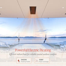 Bromic Platinum Smart Heat Marine 3400W Electric Patio Heater - Radiant Infrared, 220V-240V, White Finish - BH0320018