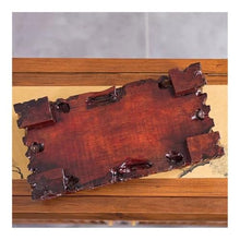 LUYOUBOZHU Vase Stand Root Carving Wood Pedestal Ornament, Rectangular Home Vase Teapot Display Holder(Large)