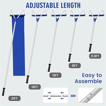 JYXYXSCP Snow Shovel Snow Roof Rake,21 FT Adjustable Aluminum Roof Snow Removal Tools,w/Wheels & Oxford Slide, Extendable Anti-Slip Handle, w/3-Inch Hub