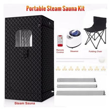 ZDGsrgWRG 1000/2000W 3/4L Portable Sauna Tent Steamer Folding Chair Set