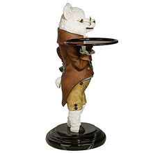 Design Toscano Alfred the Alpaca at Your Service Sculptural Butler Table, 33 inch, full color
