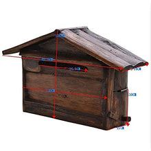 Manual Outdoor Mailbox Gardening Long Wood Villa Mailboxes Wall Outdoor Bar Decoration Mailbox Inbox