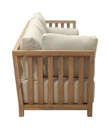 Zuo Teras Sectional Gray, Brown Sectional, Modern Style, Patio Furniture, Outdoor Fabric, Seats up to 4, Acacia Wood, Outdoor Living, 94.5" W x 94.5" D x 31.5" H, Non-Stackable