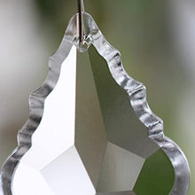 38mm/50mm/63mm/76mm Clear Maple Leaf Crystal Prism Suncatchers Chandelier Parts Glass Lighting Hanging Pendants,89mm 20pcs