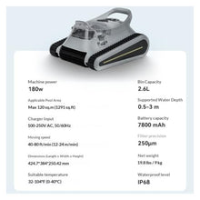 Pool Cleaner, Wireless Robot Vacuum Cleaner Swimming Pool Suction Machine Fully Automatic Cleaning Underwater Purification