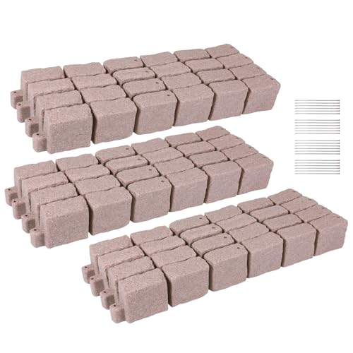 Faux Stone Landscape Edging Decorative Stone-Look Garden Border with 24 Pieces Spikes for DIY Outdoor Yard Landscaping