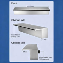 BiSaXieTa Outdoor Pond Stainless Steel Waterfall Spillway