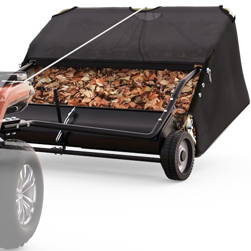 AUTOSAVER88 48" Tow Behind Lawn Sweeper 25 cu. ft Capacity