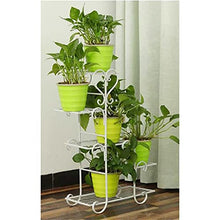 Balcony Flower Pot Shelf Multi-Layer Indoor Living Room Rack Pot Rack Five-Layer Plant Stand (Color : Black Size Black