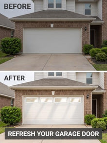 4 Pcs Garage Door Windows,21 ×14 inch Garage Door Replacement with UV Resistant Clear Acrylic Panel, Replacement Window Frame Panels for Exterior Garage Doors,Vinyl Windows Inserts Kit