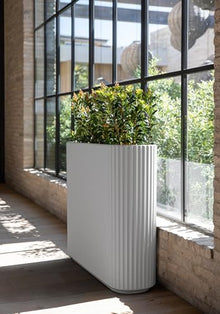 Veradek Demi Series Span Planter - Tall and Wide Outdoor Planter with Shelf