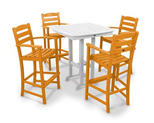 POLYWOOD® La Casa Café Bar Set, Tangerine/White