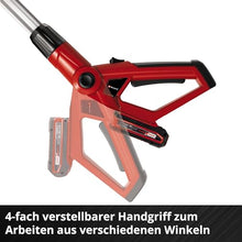 Einhell GE-HC 18 Li T Kit Power X-Change 18 V Lithium Cordless Extendable Hedge Trimmer and Lopper Kit (Telescopic, 170 mm Cut Length Chain Saw, Hedge Shears 400 mm) - Red