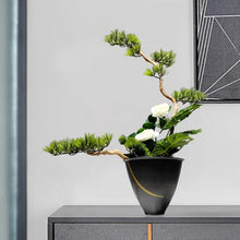 YXIANG56Q Fake Plants Chinese-Style Fake Potted Plants Artificial Bonsai Faux Tree Simulation Bonsai Tree