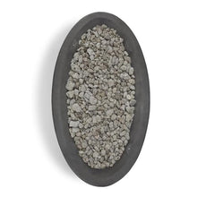 Home Square 2-Piece Set with Large Oval LP Metal Fire Bowl & Fire Glass