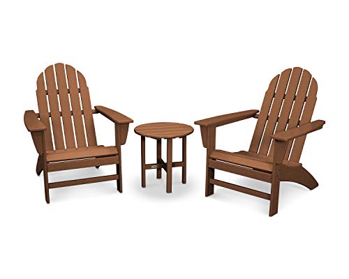 Polywood Vineyard 3-Piece Adirondack Set (Teak)