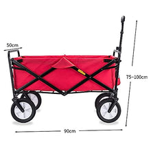 Trolleys, Folding Garden Trolley Cart Heavy Duty Wagon Multifunction Shopping Cart Load：80Kg