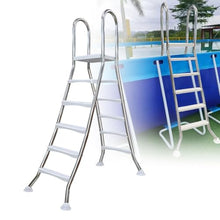 errzom 550 Lbs Above Ground Pool Ladder, 33/43/53/63" Heavy Duty Double-Sided Pool Ladder,2/3/4/5 Steps Swimming Pool Ladder, 304 Stainless Steel Anti-Slip Ladder for Indoor/Outdoor Pools,63 inch