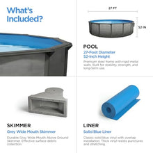 AquaDoc Coventry Round Steel Wall Above Ground Pool Kit 27' x 52"