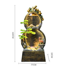GRFIT Garden Water Fountain Living Room Gourd Water Circulation Floor Rockery, Office Chinese Fountain, Outdoor Decoration Outdoor Freestanding Fountains (Color : 8)