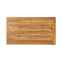 Great Deal Furniture Outdoor Acacia Wood 4 Seater Chat Set with Coffee Table, Finish and Beige