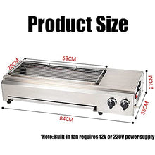 Portable Propane Gas Grill Tabletop Grill Outdoor Cooking Stove 2 Burner Stainless Steel BBQ Grill for Picnic Camping Trip Tailgating Patio B (C)
