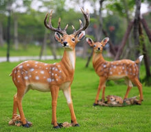 Sika Deer Animal Sculpture Outdoor Garden Crafts Decoration Lawn Statue Ornament,Outdoor Decorations