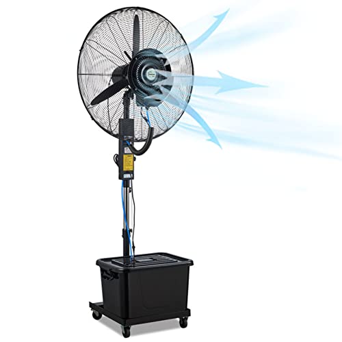 GFJYKDL Misting Fan, Oscillating Stand Up Fan with Mist, 3-Speed and Adjustable Height, Cooling Fan for Patio, Outside Restaurant, Garage, Gym,71cm/28in