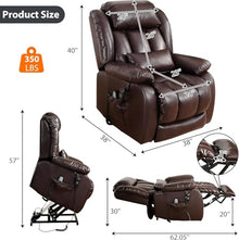Dual Motor Massage Heating Recliner Chair for Seniors Adults