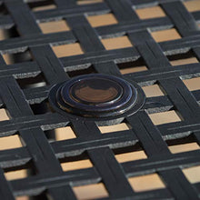 Christopher Knight Home Cayman Cast Aluminum Square Table, Black Sand Dimensions: 39.50”L x 39.50”W x 29.50”H