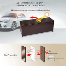XINYUEST Outside Deck Boxes Aluminum Alloy Storage Box Lockable Garden Tool Storage Box Rain and Sun Protection(120 * 45 * 85cm)