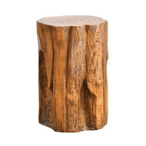 LUYOUBOZHU Vase Stand Imitation Wooden Pile Resinous Plant Base, Multifunctional Decorative Display Stand