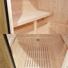 TaTalife Outdoor Barrel Steam Sauna, Backyard Wooden Sauna Room