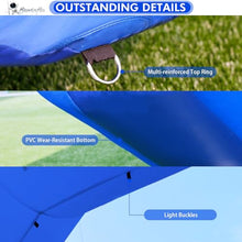 Sewinfla 26Ft Inflatable Arch Start Finish Line Archway Blue with Powerful Blower, Hexagon Inflatable Archway for Race Outdoor Advertising Commerce