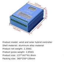 Erxewim 12V/24V/48V Smart Wind Solar Hybrid Controller, 2000W-12000W, LCD Display, MPPT Multifunctional Off Grid Wind Solar Controller, Renewable Energy Controller (12v 2000w)