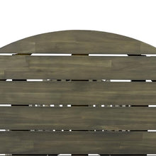GDFStudio 47.25" Outdoor Round Dining Table,Weather-Resistant Acacia Wood Patio Center Table for Backyard, Lawn, Garden, Balcony, Courtyard, Easy Assembly Rustic Slatted Base Tables, 29.75" H Gray