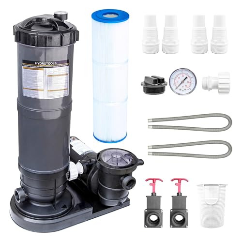 SWIMLINE Above Ground Pool Cartridge Filter & Pump, 70 SF, 1 HP, 2-Speed