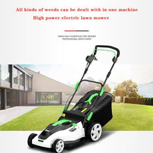 BVFNKQSC Hand Push Electric Lawn Mower, Plug-in Household Garden Lawn Mower, 6-Speed Adjustable, 30L-50L Large Capacity Grass Collection Box,2200w,50 Meter line