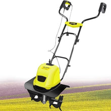 GHRERTX Electric Garden Tiller Rotavator,Cordless Soil Cultivator Scarifiers, 36cm Working Width, 18cm Tilling Depth, Double Handle, 3900rpm Tiller Garden Tools,for Lawn Patch Soil