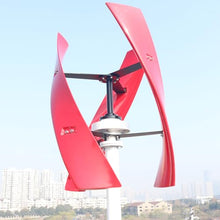 ZHOZHUT 2000W / 2500W Vertical Wind Turbine Generator 3 Blades 12V / 24V / 48V Low Noise Rotation Wind Turbine Generator with MPPT Controller Maglev Wind Turbine for Home Use,White,2500W12V