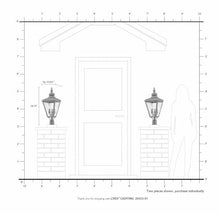 Livex Lighting 20433-01 Transitional Three Light Post-Top Lanterm from Cambridge Collection Finish, 10.63 inches, 26.75x10.63x10.63, Antique Brass