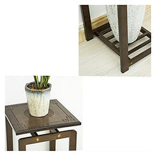 Wooden Vase Base Potted Plant Stand Decorative Flower Pot Rack Indoor Planter Holders Pots Containers Supports Corner Display Stand Garden Plant Stand Display Stand (Color : Br (Brass)