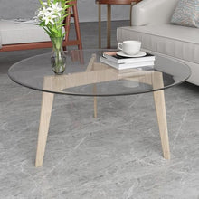 KXWOQ3ED Round Tempered Glass Table Top, 1/4" Thick Transparent Table Top for Dining Table, Coffee Table, Restaurant Table and Patio Table, Side Table Top(100 CM(40 INCH))