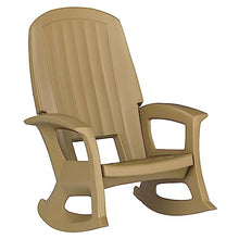 Semco Rockaway Heavy Duty All Weather Rocking Chair, Taupe, 2 Pack