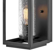 Hinkley Atwater Medium Outdoor Wall Mount Lantern, Black with Brass Accents