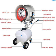 Pealihuy Outdoor Misting Fan, Cooling, Misting, Dusting, Humidifying Cooling Fans 90° Oscillation Function with Wheels Ideal for Commercial Venues Factory Workshop 350W