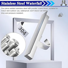 Dijateman Stainless Steel Waterfall Spillway, 100cm Fountain Waterfall