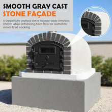 Authentic Pizza Ovens Lume Alto Premium Wood-Fired Pizza Oven, Handmade in Portugal, Triple-Insulated Brick Oven, Rotisserie-Capable, Dutch Door, Thermometer & Baking Dish Included